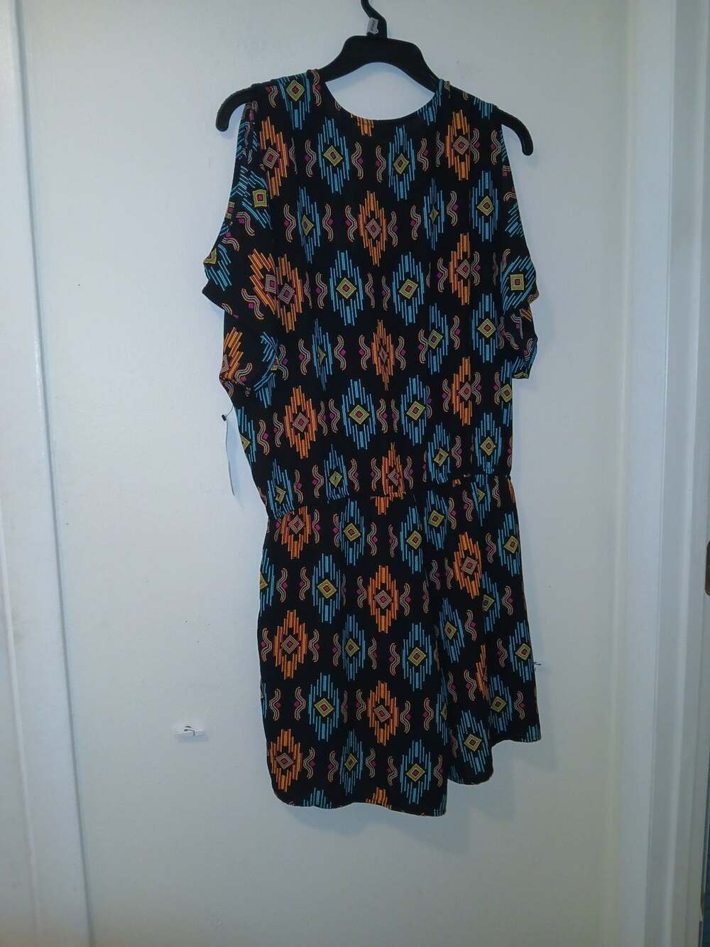 New York & Company Geometric Print Romper - Picture 2 of 3